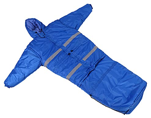 CQLXZ Mumienschlafsack Humanoider Schlafsack, tragbarer Campingschlafsack für Erwachsene, Jacke mit Füßen und Ärmeln, ultraleichter tragbarer Schlafsack, warm