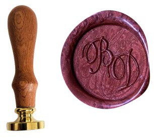 Siegel mit eigenem Logo, personalisiertes Siegel, Hochzeit, Einladungskarten stempeln, save the date, waxstamp, DIY, retro stamp, wedding (30, Design 3)