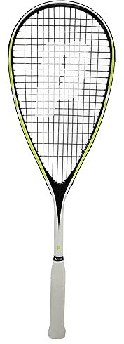 Prince Squashschläger Team Rebel 450, Schwarz, 483 cm², 195 g, Inkl. Schutzhülle, für Einsteiger, Squash, Racket, Standardgröße