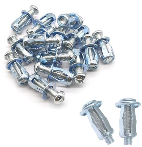 Vordpe 15 tasselli per cavità in metallo, M8 x 30, tasselli per cavità in metallo, tasselli cavi, tasselli per cavità, tasselli per cartongesso, tasselli in cartongesso, tasselli in metallo, tasselli