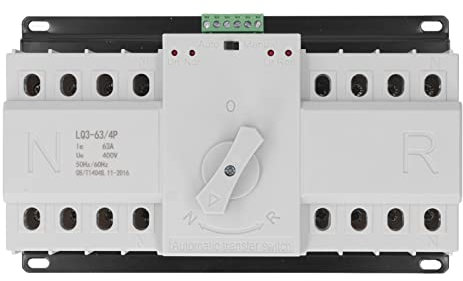 Interruptor de transferencia automática de doble alimentación Interruptor de conmutación doble generador de corriente de grado 4P CB AC400V 63A, interruptor automático de