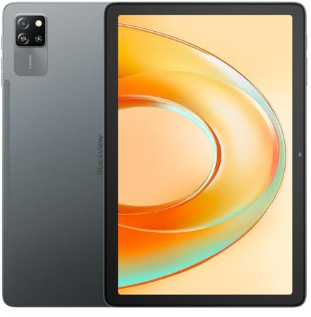 Blackview Tab 60 Pro Android 15 Tableta, 24GB+128GB(1TB Externa), 10,1'' HD+ Tablet, 7700mAh Batería, Dual 4G Dual SIM WiFi 5, 5MP+13MP, 8,5mm Ultra Delgada, Dual Box Altavoces, GPS, Gris