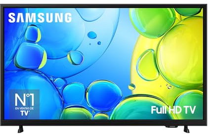 Samsung TV 24 Pulgadas Full HD F6005 4K Smart TV, Más Contraste con HDR, Sonido Que Sigue a la acción con OTS Lite, TV Plus y Tus Datos protegidos Knox Security