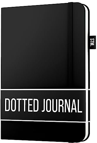 Scribbles That Matter Notizbuch A5 dotted - Your 150 Seiten Bullet Dotted Journal Auslaufsicheres, 120gsm dickes Papier für die Arbeit Hardcover notizbuch dotted (5,75 x 8,5), Schwarz