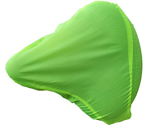 Perfeclan Universal Sattelbezug Fahrrad, Regenschutz Regenhülle Sattelabdeckung Fahrradsattel Überzug Sattel, Sattelüberzug Fahrradsitz Satteldecke Sattelschutz wasserdicht Fahrradsattel Bezug, Grün
