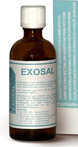 EXOSAL 100ml von Manaus, Medikament gegen die meisten Infektionskrankheiten bei Zierfischen im Süß-und Meerwasser Aquarium