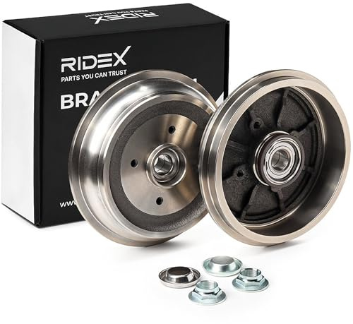 RIDEX 2x Tambour de frein Ø228,6mm, Arrière Compatible avec PEUGEOT 207 3/5 portes WA, WC 424750