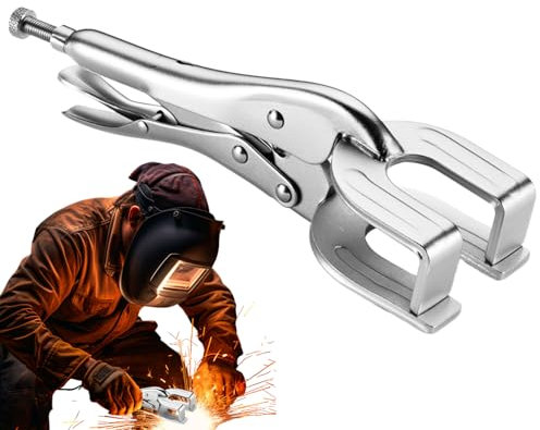 Pinze di saldatura a di u, morsetto di bloccaggio da 9 pollici, morsa regolabile per impieghi pesanti, strumento manuale di saldatura per fissaggio, macinazione, lavorazione dei metalli, saldatu