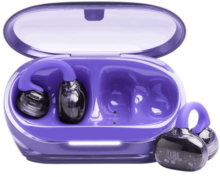 JBL Soundgear Clips, Auriculares Inalámbricos Open-Ear, Ghost Purple