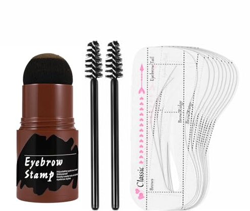 Ensemble De Modèles De Sourcils – 10 Pochoirs À Sourcils Imperméables, Rinçage À L'eau Chaude, Guide De Mise En Forme Réutilisable | Kit De Tampons De Maquillage Pour Femmes Et Filles, Routine De