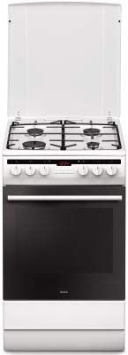 Amica 57GEH2.33HZpTa(W) - Cocina (Cocina independiente, Blanco, Botones, Giratorio, Frente, Electrónico, Esmalte)