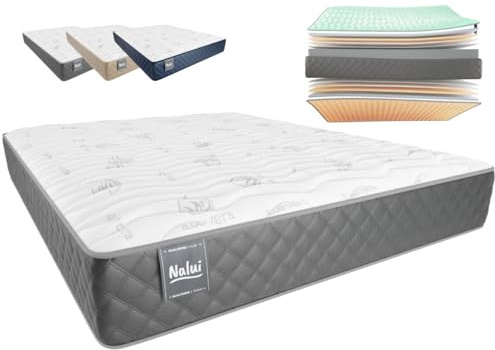 Don Descanso - Colchón 90x180 Viscoelastico Mulhacen DualSense, Altura ± 26cm. Multicapa con Núcleo GravityFoam, Firmeza Alta, Doble Cara Invierno/Verano, Transpirable. Fabricado en España, Gris