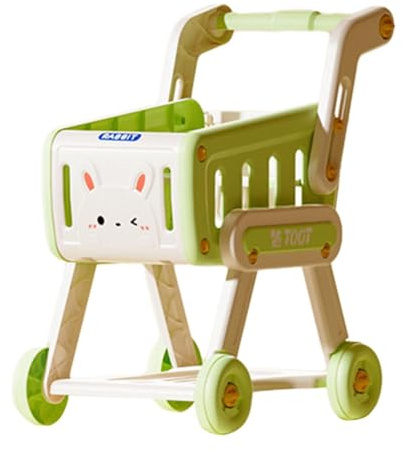 Sharplace Chariot de Courses pour Enfants, Chariot d'épicerie, Chariot de supermarché, Jouet interactif, Apprentissage précoce, Jeu de rôle pour Enfants, Vert