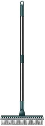 QAUUCP StraßEnbesen Drahtbodenbürste aus Edelstahl, Abnehmbarer Drahtbesen for Pools, Straßen, Mehrzweck-Drahtreinigungsbürste, Gartenbetonboden(Style B)