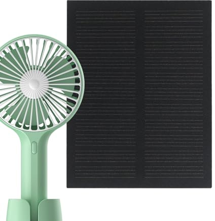 Chargeur Solaire | Système de 5 Panneaux Solaires 5.5v pour Camping | Générateur Imperméable Gadgets Extérieur pour Ventilateur LED | Randonnée Voyage Aventure Camping