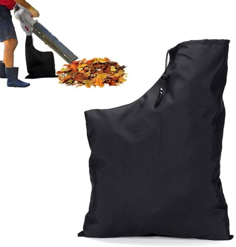 afhgdjr 2 sacchi di raccolta per foglie, sacco universale per aspirafoglie, sacco di raccolta per foglie, sacco di raccolta delle foglie, sacchetto di ricambio regolabile, con chiusura lampo, per