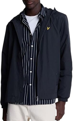 Lyle & Scott Herren Zip Through Hooded Jacket Jacke, Blau (Dark Navy Z271), X-Small