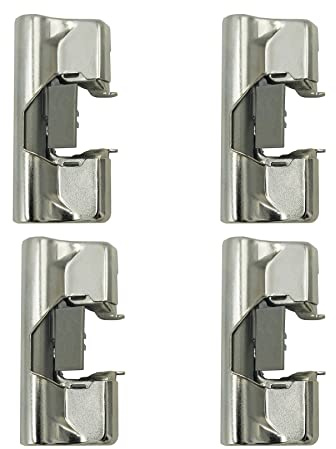 Set of 4 Add On Soft Close Cabinet Hinge Adaptor 100° Cupboard Door Click Slide for Titus Lama Salice Hinges