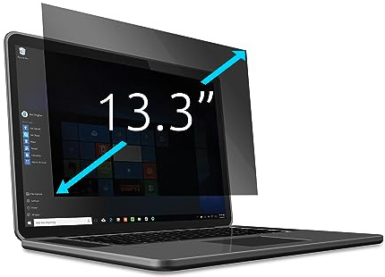 Kensington Filtro de Privacidad para Portátiles de 13,3'' 16:10, Protector Reversible para Pantalla, Antirreflejos con Filtro de Luz Azul para Reducción de Fatiga Visual - 628966