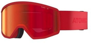 ATOMIC FOUR JR XS FLASH Kinder-Skibrille I Extra kleine Ski- & Snowboardbrille mit Flash Scheibentechnologie für klare Sicht I Unisex-Ski-Brille mit Live Fit Rahmen für individuelle Passform