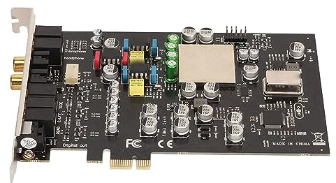 Xiuganpo PCIe Gaming Sound Card Superior 7.1CH PCIe PC-Ljudkort för Kraftfull Ljuduppspelning, för Hemmabio, 1 X Ljudkort