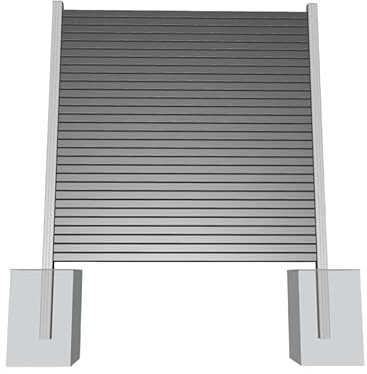 ALU Rhombuszaun Sichtschutz Zaun Gartenzaun Komplettset | 1 Zaunelement 180x180cm anthrazit + 2 Pfosten silber | zum Einbetonieren
