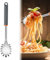 Spaghettilöffel, Spaghettilöffel aus Rostfreiem Edelstahl, Nudelgabeln aus Edelstahl, Edelstahl-Pasta-Löffel, Spaghettiheber, Spaghetti-Löffel, Pasta Server Leicht zu Reinigen Silber