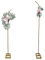 Arco di Palloncini, Set di 2 Supporti for Fondale ad Arco con Parte Superiore Curva Dorata, for Cerimonia Compleanno Anniversario, Baby Shower Supporto Floreale Decorazione di Sfondo