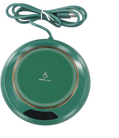 Chauffe-boissons électrique conç pour maintenir une température optimale des boissons en utilisant une connexion USB pratique (vert)