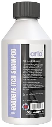 Goodbye Itch Shampoo 500ml | Neem & Eucalyptus Oil | Natural Soothing Formula | Antibacterial Horse and Animal Shampoo