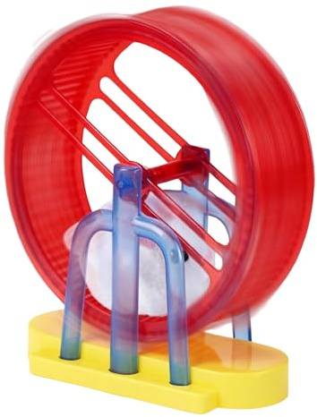 Shenrongtong Giochi per Animali Domestici per Bambini | Giocattoli Animali Elettronici Criceto,Elettrico Simulazione Criceto con Ruota da Esercizio,Per Bambini e Bambine
