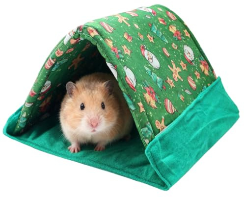 Igelkottssäng – 2-n-1 triangulärt sovhus, hamster gömt triangulärt tältbo, igelkottshus | husdjursmatta tält för små husdjur kanin skäggiga drakar inhägnad vardagsrum hörn