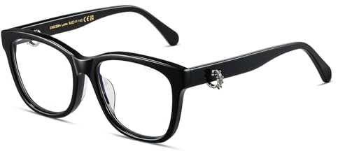 SHEEN KELLY Retro blåljusfilter glasögon män kvinnor tjock fyrkantig acetatram stor nylon klara glas datorglasögon utan synlighet