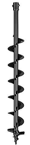 YesHom 4 Earth Auger Drill Bit for Planting - 31-1/2 Extra Length Digging Tools Compatible with Post Hole Digger for Patio Umbrella Garden Fence Farm Projects