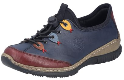 Rieker dam N3083-63 sneakers, Blå kombi, 39 EU