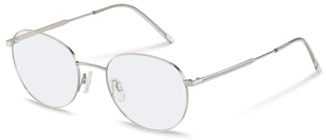 Rodenstock Brille mit Sehstärke für Unisex optional mit Sonnenbrillentönung oder Blaulichtfilter, Rund, gefertigt aus Metall (inklusive Brillenetui)