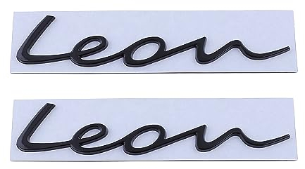 Leon Emblem - Calcomanía para coche, accesorios de decoración de insignias (negro)