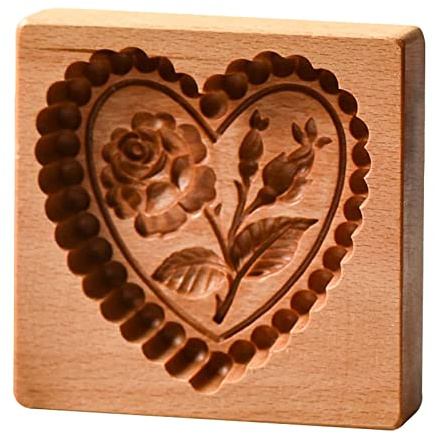 Anloximt Holzkeksform Ausstechform Holzbackform Kekse Stempel Geschnitzt Impressum Formen Presse Geschnitzt Holzkeksform Für Mondkuchen Keks Schokolade