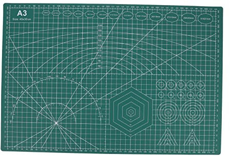 TEHAUX Selbstheilende Schneidematte Doppelseitige Bastel-schneidebrett Rutschfeste Schneidematte Aus Pvc-material Schneideunterlage Für Kunstprojekte