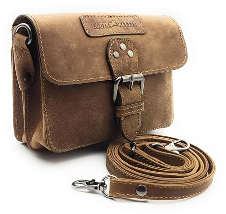 Gürteltasche aus Hunterleder – Vintage Herren & Damen Leder Bauchtasche – Hüfttasche mit Gürtelschlaufen & abnehmbarem Schultergurt – Praktisch & stilvoll für Alltag & Reisen