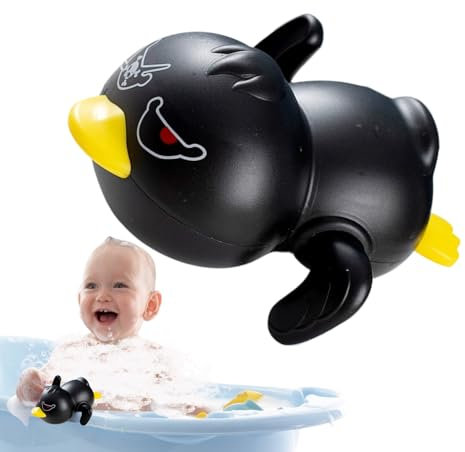 Wind Up Bath Toys Set – Swimming Duck Pool Float, Cute Tub Animal Spinner | Colorful Water Motion Figure, Interactive Preschool Play Gear, Cheerful Aquatic Bath time Helper During Toddler Rinse