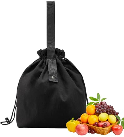 Genérico Bolsa de Almuerzo,Bolsos Térmicos Para Mujer - Contenedor de Alimentos de con Cierre de Cordón para Playa Colegio Gimnasio Transporte Camping