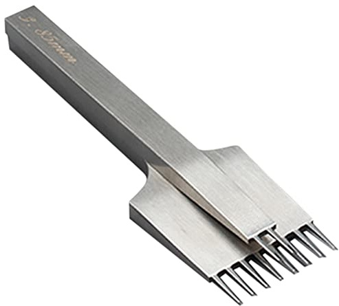 Janasiba Cincel de cuero afilado de alta calidad, estilo francés, herramienta de perforación de cuero, 3,85 mm