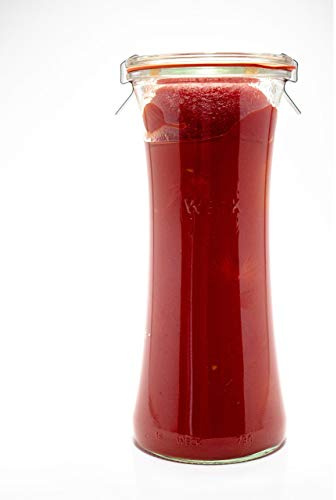 Weck Gläser 650ml – 6er Set mit Deckeln – Delikatessenform – robuste Vorratsgläser & Einweckgläser - Glasbehälter ideal für Meal Prep, Servieren & Vorrat – Made in Germany