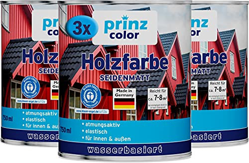 Plid® Holzfarbe Holzlack, Moosgrün 2,25l - Innen & Außen - Wetterschutzfarbe Moosgrün Holzfarbe Außen - Dauerhafte Holzschutzfarbe - Farbe für Holz - Lackfarbe Wetterfest - Made in Germany