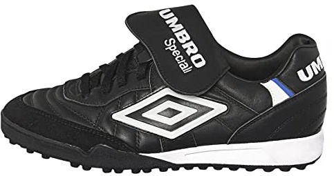 UMBRO Herren Speciali Pro 98 V22 Rasen Turf Fußballschuh, Schwarz/Weiß, 42.5 EU