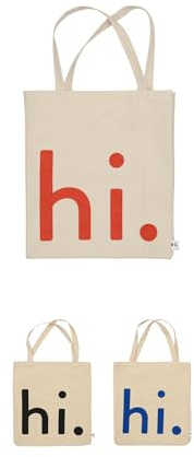 Design Letters Tote Bag 40x45 Cm | Perfekt als Umhängetasche Damen | Jutebeutel Öko-Tex-zertifiziert | Tote bag Aesthetic Design in Dänemark | Baumwolltasche Perfekt zum Einkaufen, Aufbewahren | Rot