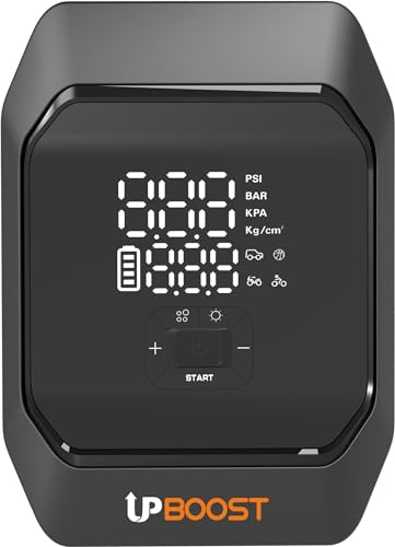 UpBoost Apex Pro Démarreur portable 2500 A 8 l gaz/6 l diesel pour voiture et gonfleur Smart Air Pompe à compresseur d'air 160 PSI pour voiture, vélos et ballons