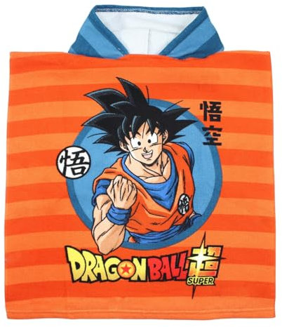 TOEI ANIMATION Toallas de baño Infantiles de la Marca Modelo Poncho Toalla Dragon Ball Super Microfibra