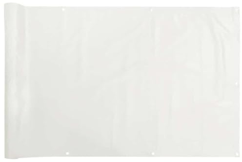 vidaXL Écran d'intimité de Balcon Blanc 600x120 cm PVC, Rouleau de clôture, Bande de clôture, écran de clôture d'intimité, écran de clôture
